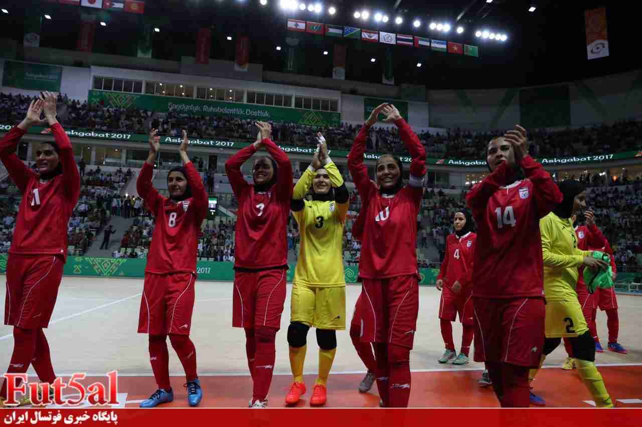 گزارش تصویری/فوتسال بانوان ایران با چین در بازی های داخل سالن آسیا