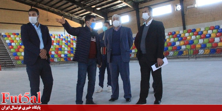 بازدید رئیس کمیته فوتسال از سالن ورزشی شهر صدرا شیراز