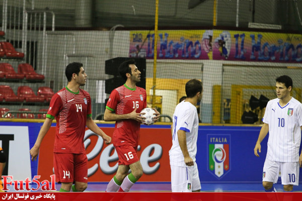 تقابل تیم‌های ملی فوتسال ایران و ایتالیا بعد از جام جهانی