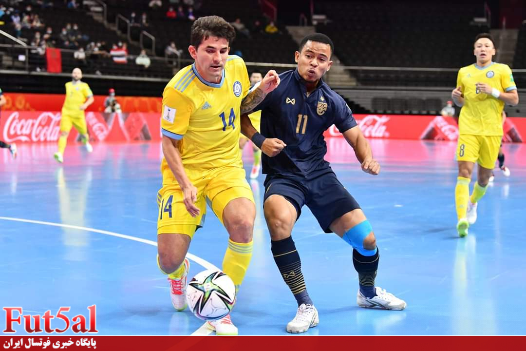 گزارش تصویری/ بازی تیم های تایلند و قزاقستان در یک هشتم نهایی جام جهانی فوتسال