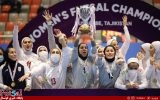 گزارش تصویری/ بازی تیم های بانوان ایران و تاجیکستان و جشن قهرمانی در کافا
