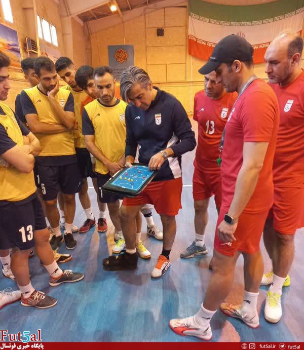 شمسایی با پای مصدوم در تمرین تیم ملی