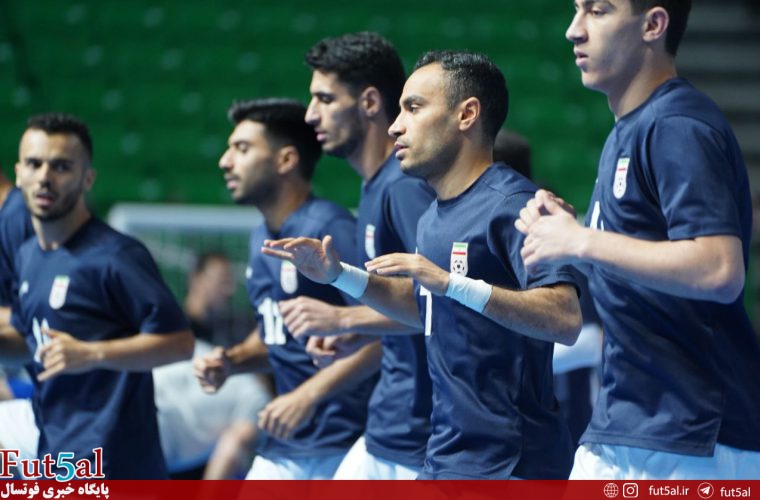 گزارش تصویری/ گرم کردن تیم ملی فوتسال ایران پیش از بازی با ازبکستان