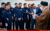 تصاویری از دیدار اعضای تیم ملی فوتسال ایران با رهبر انقلاب اسلامی
