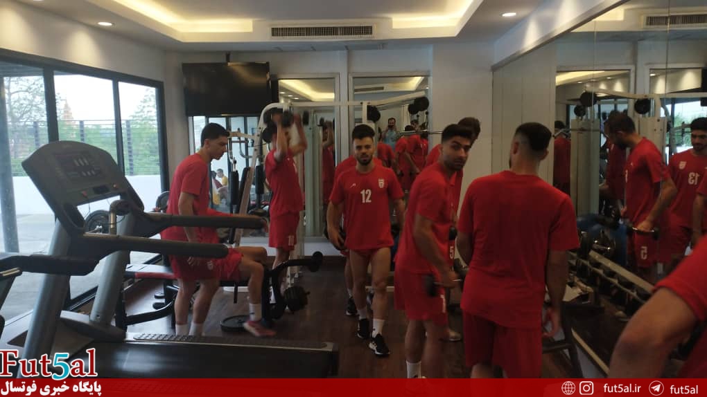 تمرین سبک ملی‌پوشان فوتسال در هتل
