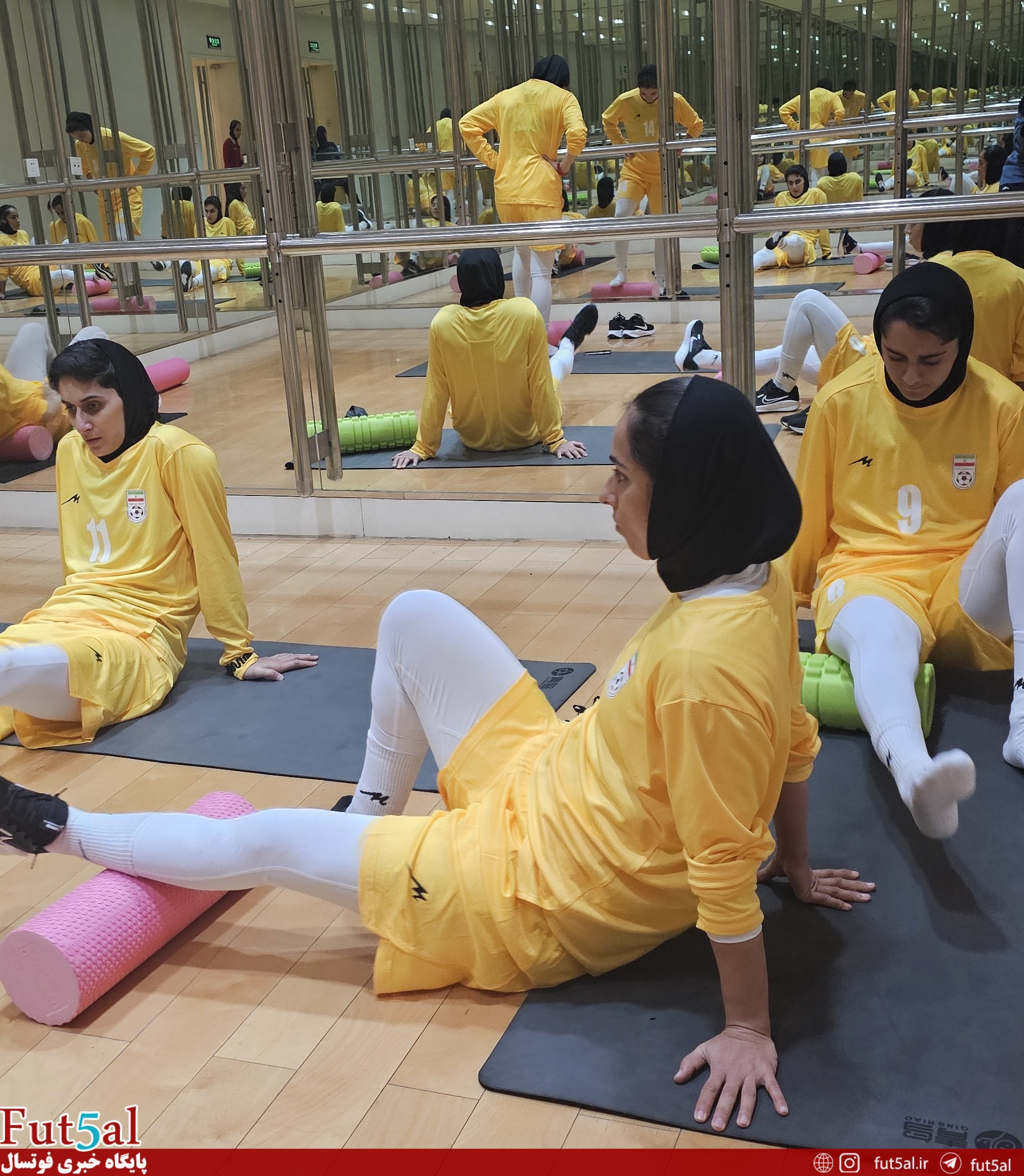 برگزاری تمرین بدنسازی و کلاس روانشناسی برای ملی‌پوشان فوتسال بانوان