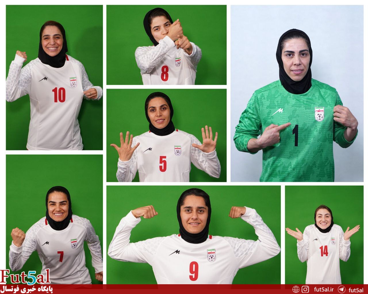 فتوشات های تیم ملی فوتسال بانوان ایران