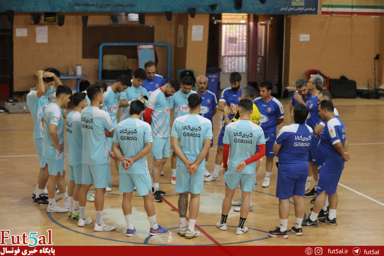 گزارش تصویری/ تمرین تیم گیتی پسند پیش از بازی مقابل فولاد زرند