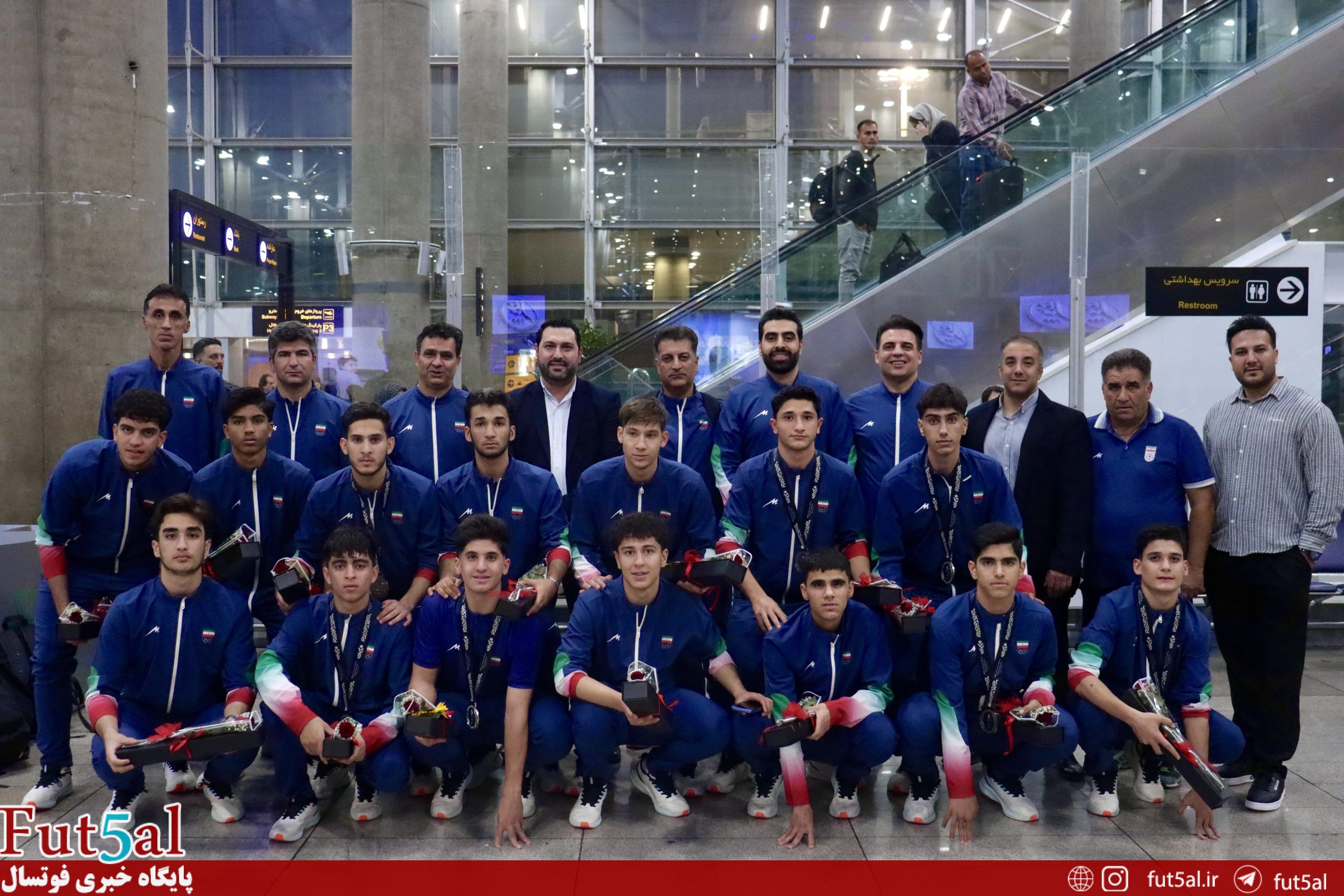 بازگشت اعضای تیم ملی فوتسال زیر ۱۷ سال به ایران