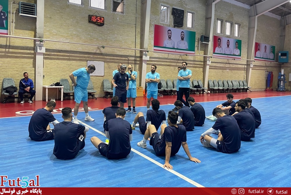 هیجان بالا در دور دوم تمرین تیم ملی فوتسال هیجان بالا در دور دوم تمرین تیم ملی فوتسال