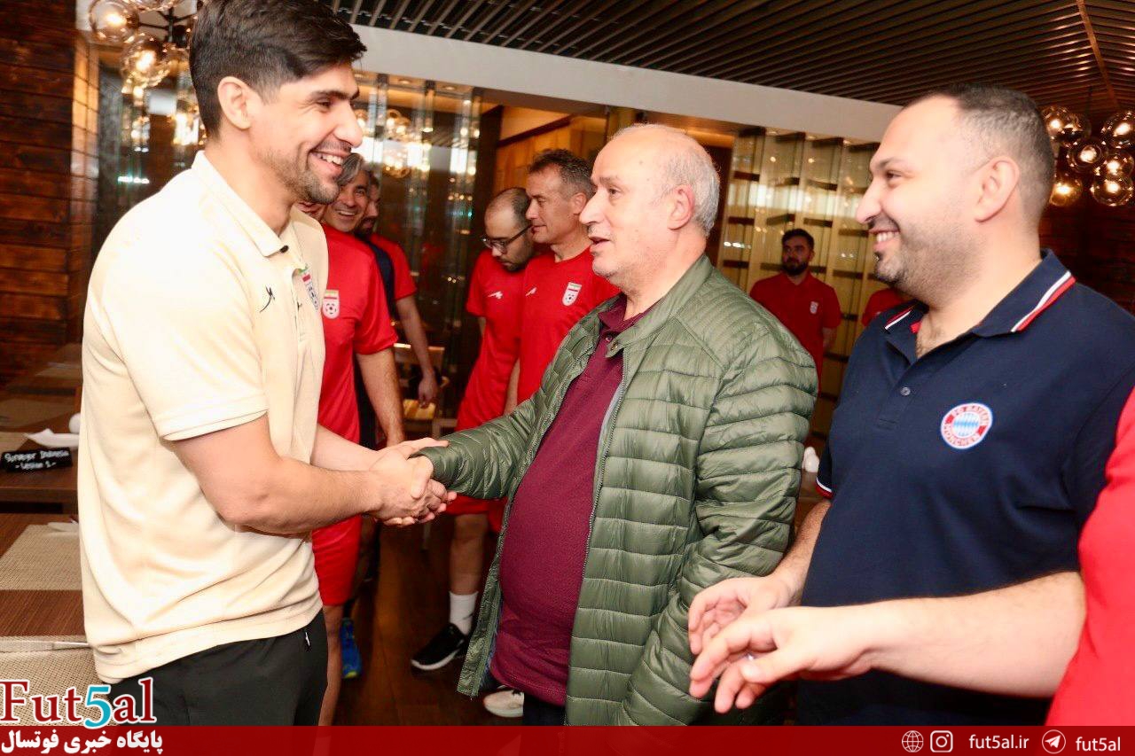 دیدار صمیمانه رئیس فدراسیون با ملی‌پوشان فوتسال در اندونزی