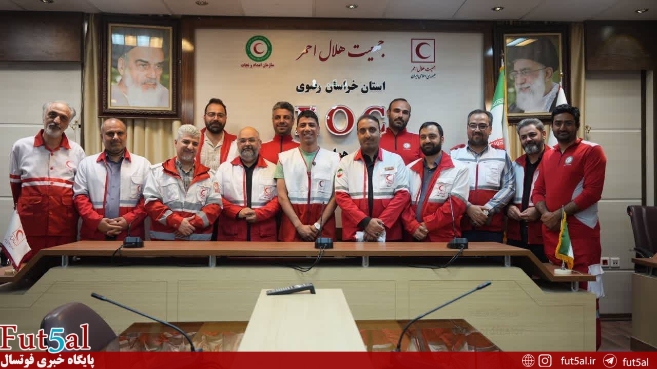 کاپیتان تیم ملی در لباس هلال احمر
