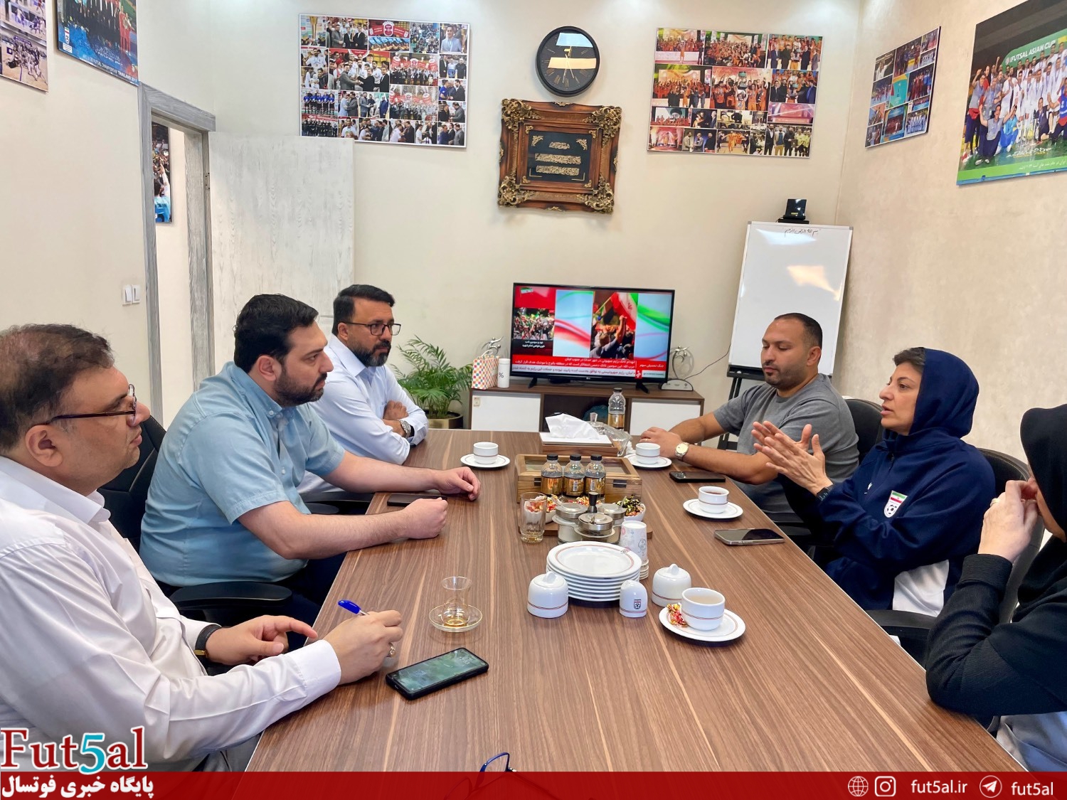 نشست هم‌اندیشی تیم ملی فوتسال بانوان در خانه فوتسال