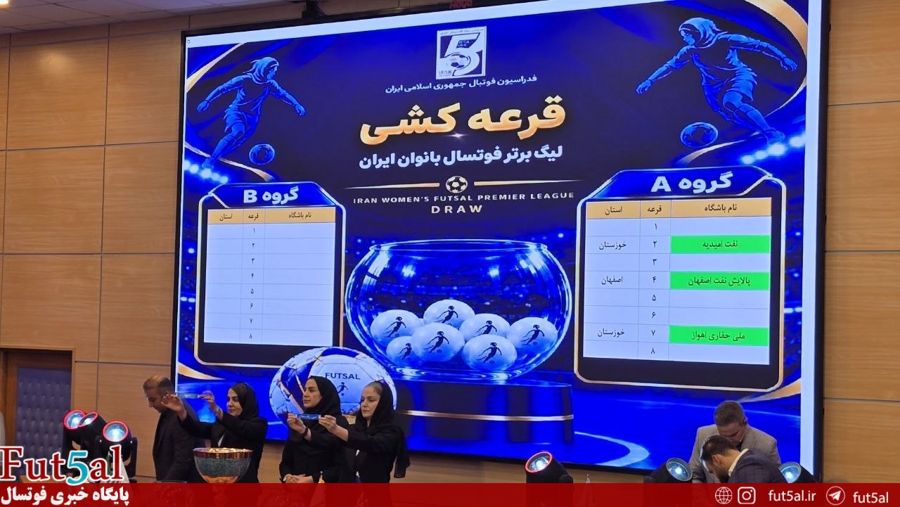 لیگ برتر فوتسال بانوان قرعه کشی شد+ گروهبندی